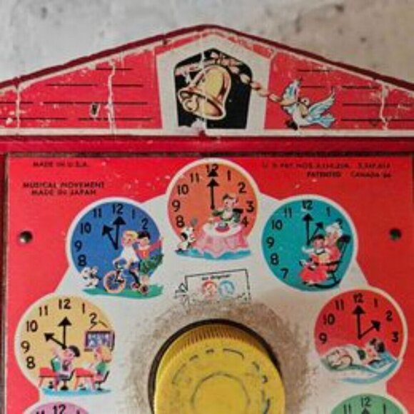 Vintage Fisher Price Teaching Clock and Telephone - Picture 8 of 10